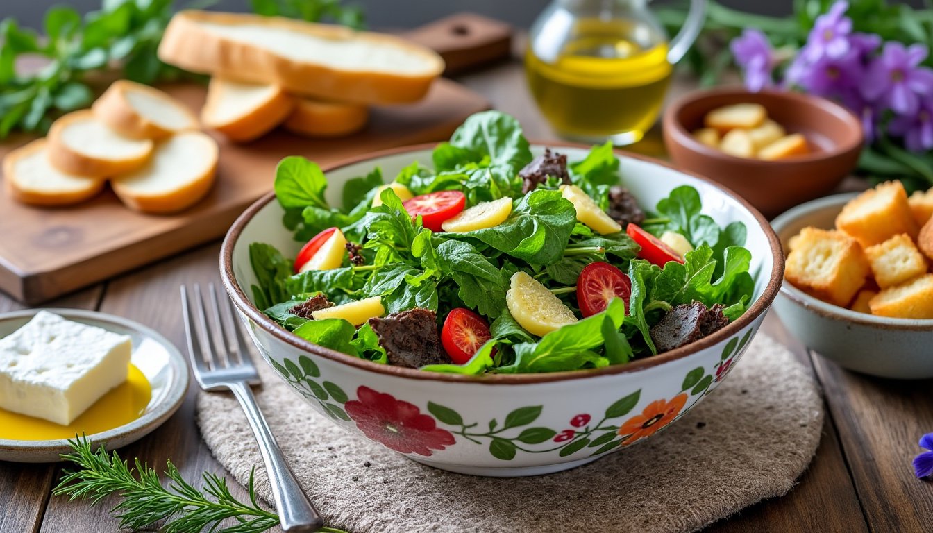 découvrez une délicieuse salade tiède de lentilles et légumes grillés, alliant saveurs et textures. parfaite pour un repas sain, cette recette vous fera apprécier chaque bouchée de légumes colorés et de légumineuses nutritives.