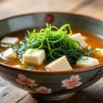 Soupe miso aux algues et tofu