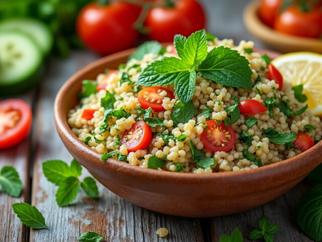 Taboulé de boulgour et menthe