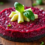 Tartare de betterave et pommes vertes