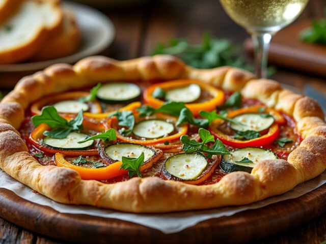 Tarte flambée végétarienne