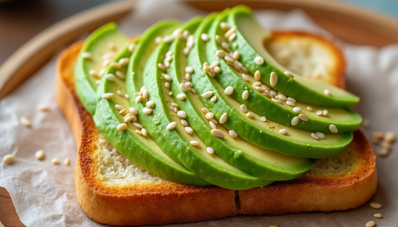 découvrez une délicieuse recette de tartines d'avocat garnies de graines de sésame. parfaites pour un apéritif sain ou un déjeuner léger, ces tartines allient crémeux et croquant pour éveiller vos papilles.