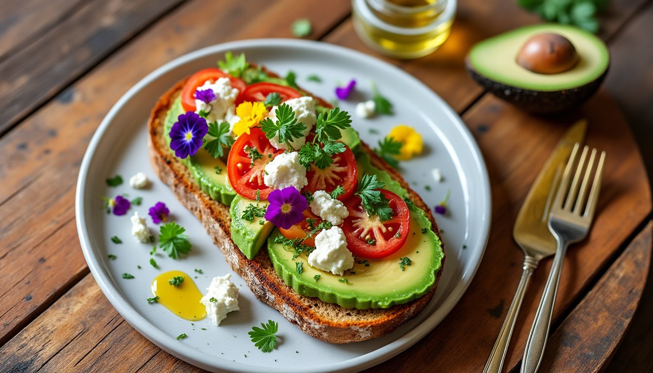 savourez des tartines d'avocat délicates et croquantes, garnies de graines de sésame. idéales pour un petit déjeuner sain ou une collation gourmande, ces tartines apportent une touche de fraîcheur et de croquant à vos repas. découvrez une recette simple et rapide à réaliser pour ravir vos papilles!