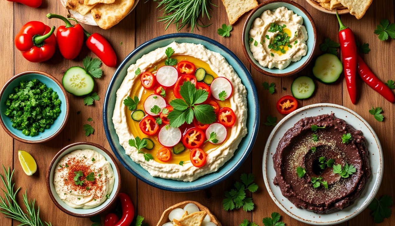 découvrez une délicieuse recette de tartines de houmous garnies de légumes croquants. parfaites pour un apéritif sain et savoureux, ces tartines allient la légèreté des légumes frais à la crémeuse texture du houmous. une option colorée et gourmande pour séduire vos invités !