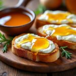 Toasts de chèvre chaud et miel