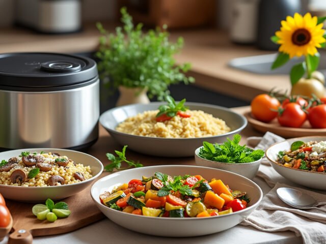 Top des recettes végétariennes faciles à préparer avec Cookeo