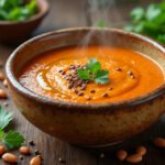 Velouté de lentilles corail et cumin