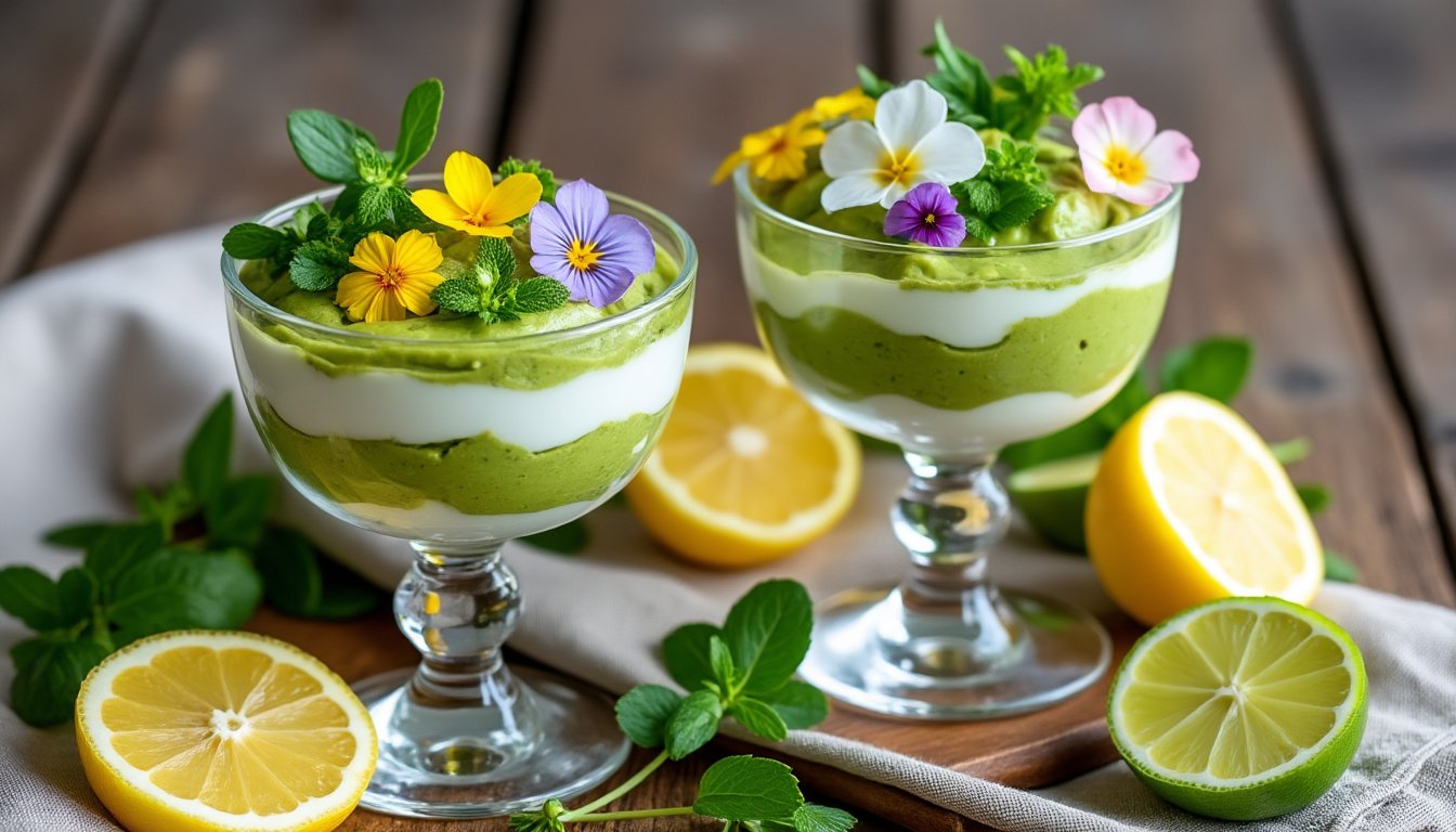 découvrez une délicieuse recette de verrines d’avocat et yaourt au citron vert, alliant fraîcheur et onctuosité. parfaites en entrée ou en amuse-bouche, ces verrines colorées raviront vos convives avec leur saveur acidulée et crémeuse. faciles à préparer, elles apportent une touche originale à vos apéritifs!