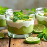 Verrines d’avocat et yaourt au citron vert