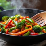 Wok de légumes à la sauce hoisin