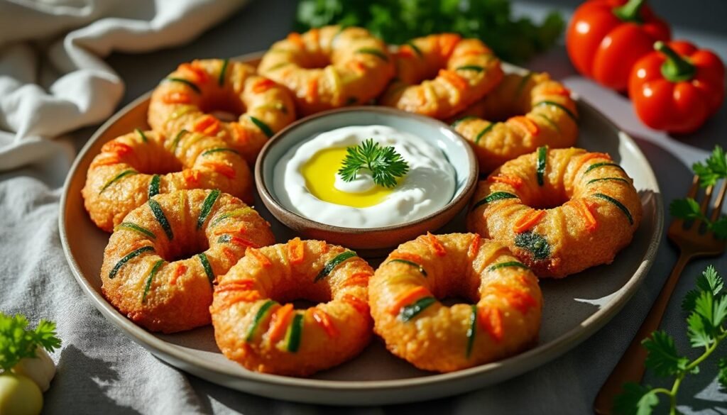 découvrez notre délicieuse recette de beignets de légumes croustillants, accompagnés d'une savoureuse sauce au yaourt. parfait pour un apéritif ou un plat léger, ces beignets végétariens raviront vos papilles avec des saveurs équilibrées et une texture irrésistible. à essayer absolument !