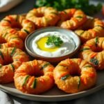 Beignets de légumes et sauce yaourt