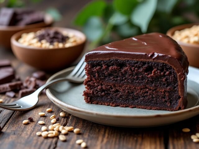 Cake au sarrasin et chocolat noir