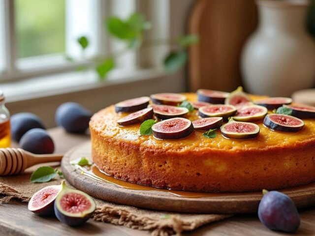 Cake aux figues et miel