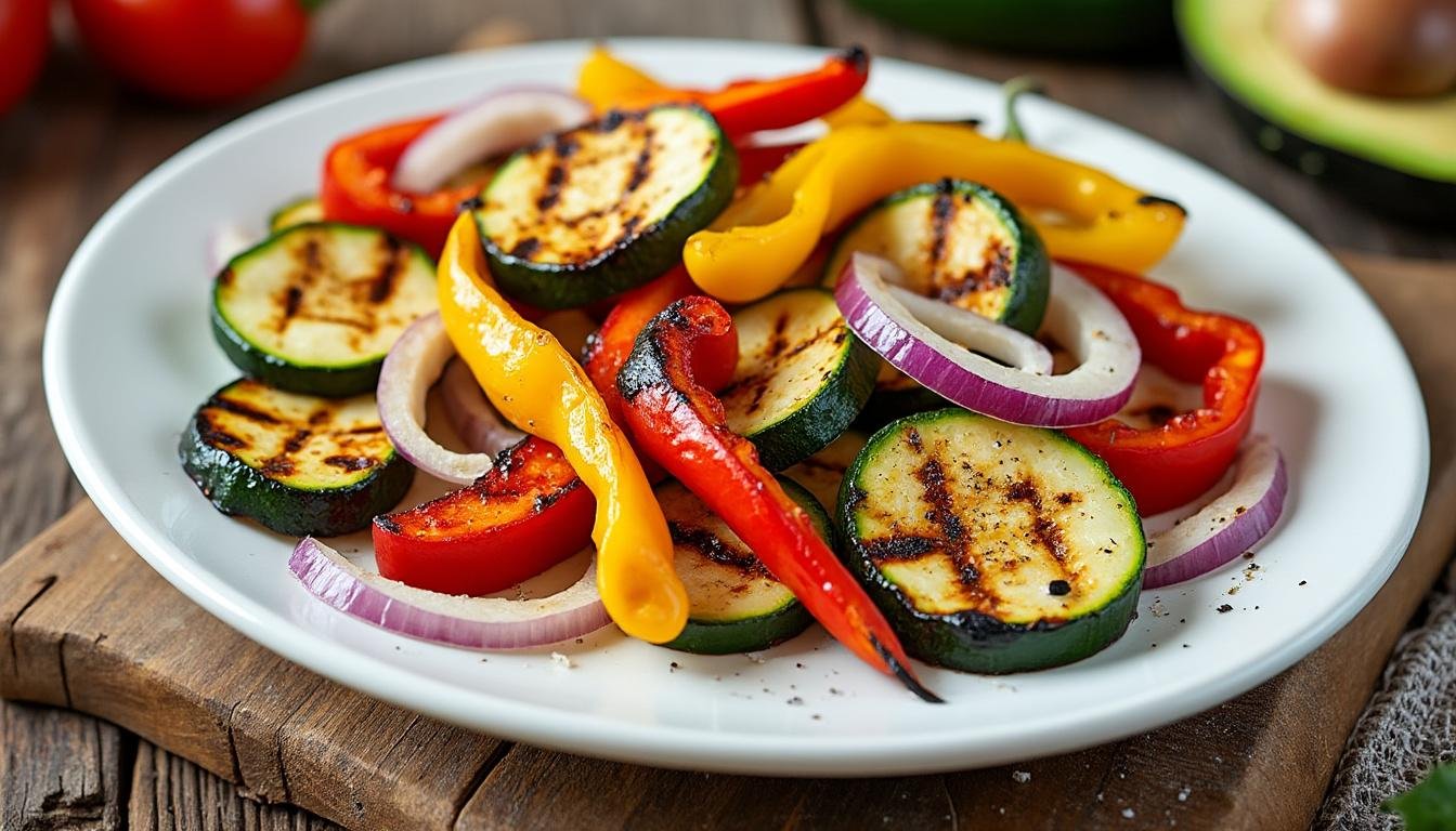 découvrez notre délicieuse recette de fajitas végétariennes aux légumes grillés, un plat savoureux et coloré qui ravira vos papilles. facile à préparer, cette recette regorge de saveurs et de nutriments, idéale pour un repas convivial entre amis ou en famille. optez pour une cuisine saine et gourmande avec ces fajitas pleines de légumes grillés, agrémentées d'épices parfumées.