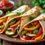 Fajitas végétariennes aux légumes grillés