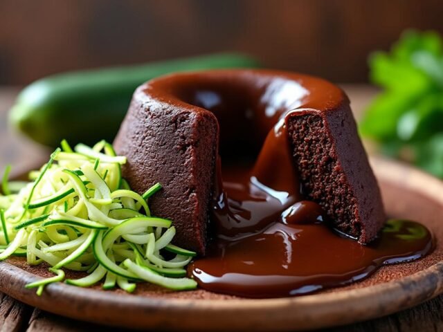 Fondant au chocolat et courgettes