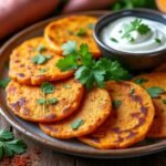 Galettes de patate douce et épices
