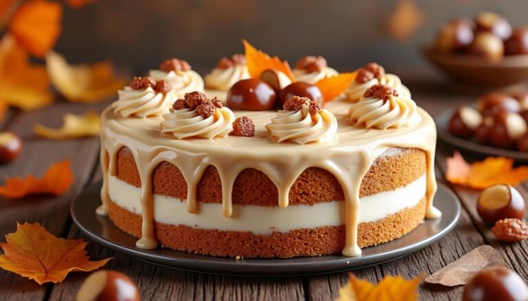 savourez un délicieux gâteau à la crème de marrons, alliant douceur et texture fondante. parfait pour les gourmands, ce dessert réconfortant est idéal pour les occasions spéciales ou simplement pour se faire plaisir. découvrez la recette et le plaisir d'un goût authentique.