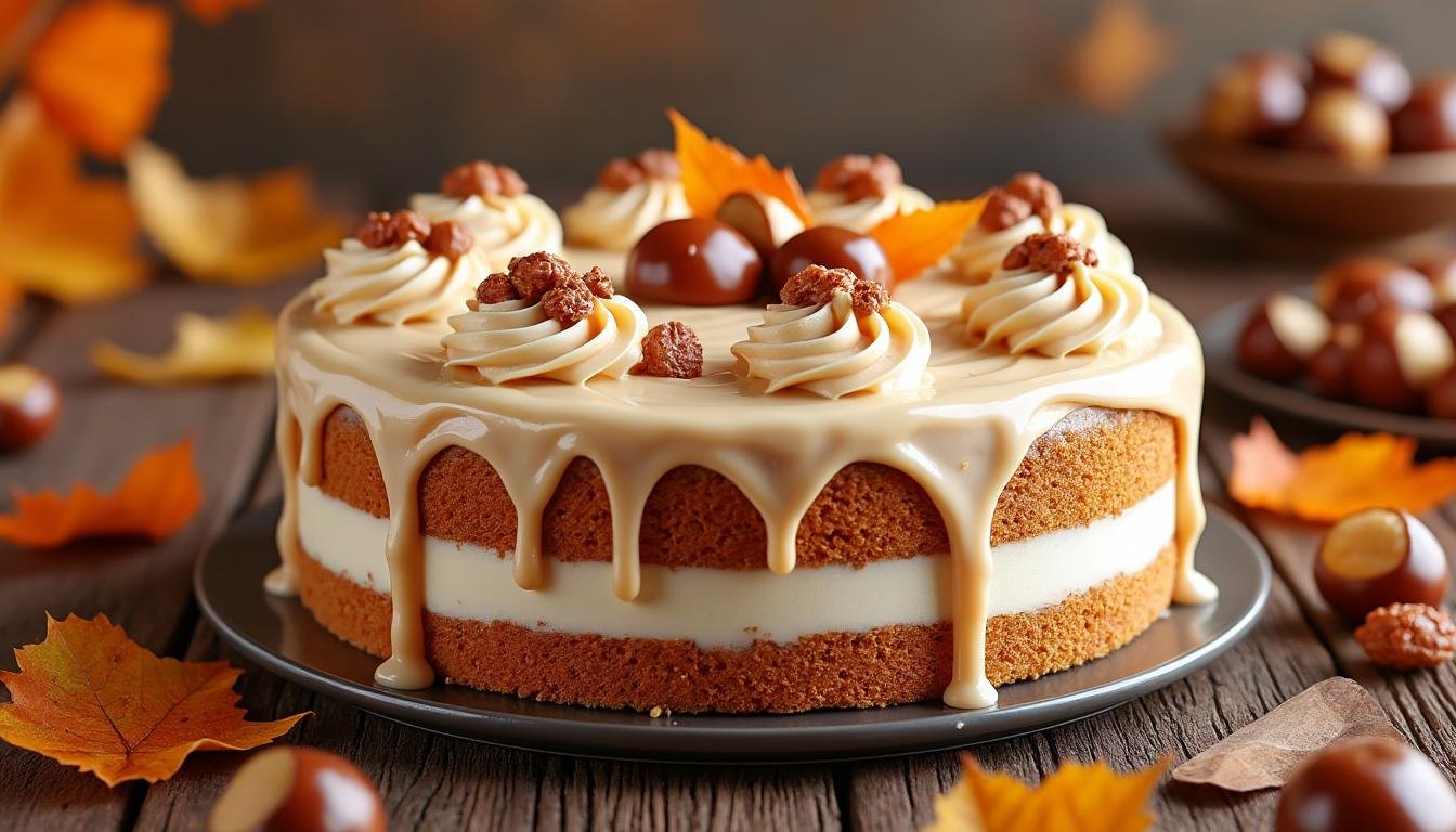 savourez un délicieux gâteau à la crème de marrons, alliant douceur et texture fondante. parfait pour les gourmands, ce dessert réconfortant est idéal pour les occasions spéciales ou simplement pour se faire plaisir. découvrez la recette et le plaisir d'un goût authentique.