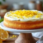 Gâteau au yaourt végétal et zestes de citron