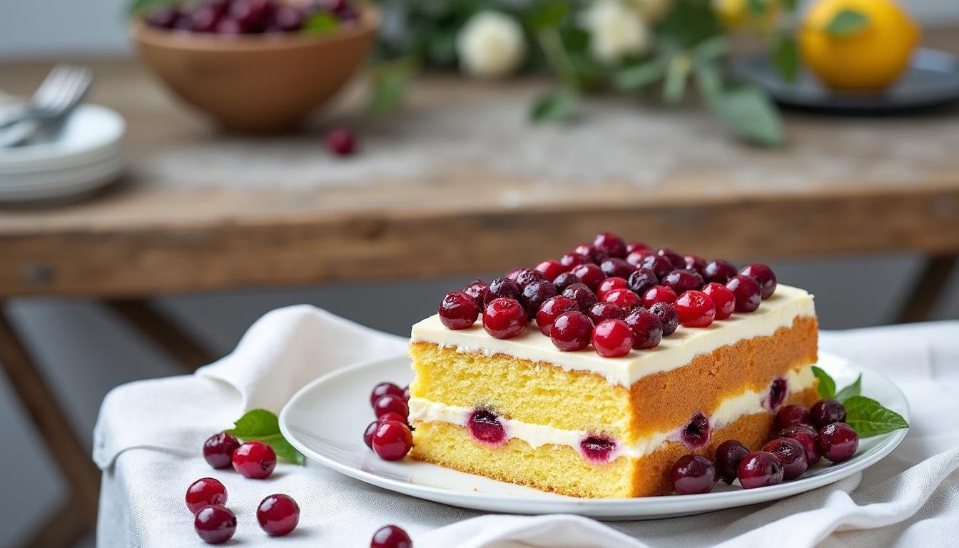 découvrez notre délicieux gâteau aux cranberries et citron, une alliance parfaite entre l'acidité des cranberries et la fraîcheur du citron. idéal pour vos goûters ou vos desserts, ce gâteau moelleux ravira vos papilles et fera le bonheur de vos invités.