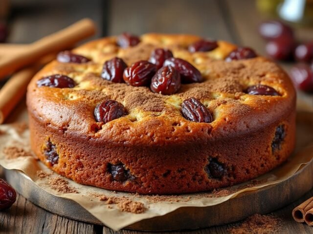 Gâteau aux dattes et cannelle