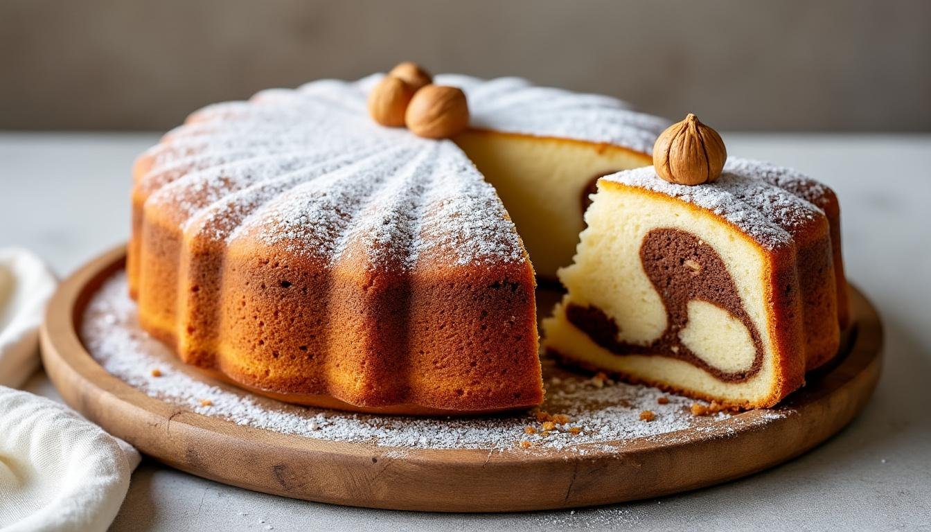 découvrez notre délicieux gâteau marbré à la vanille et aux noisettes, un mariage parfait entre douceur et croquant. idéal pour accompagner vos pauses café ou pour émerveiller vos invités lors de vos célébrations. un régal à chaque bouchée!