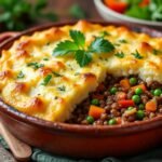 Hachis parmentier végétarien aux lentilles