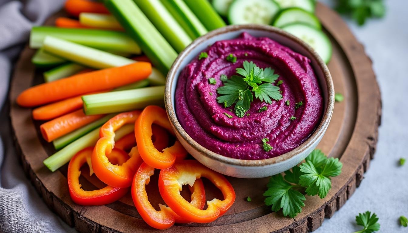 découvrez notre recette alléchante de houmous de betterave et cumin. un mélange crémeux et coloré de betteraves et de cumin, parfait pour vos apéritifs ou vos plats légers. savourez une touche originale et saine qui ravira vos invités!