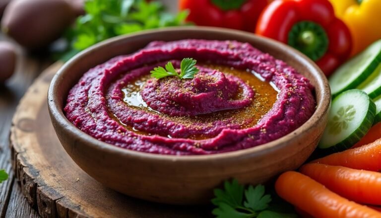 découvrez notre délicieuse recette de houmous de betterave et cumin, un mélange savoureux et original qui égayera vos apéritifs. une alternative colorée et nutritious aux pâtes à tartiner classiques, parfaite pour impressionner vos invités !