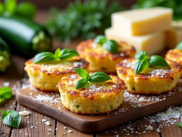 Mini cakes aux courgettes et parmesan