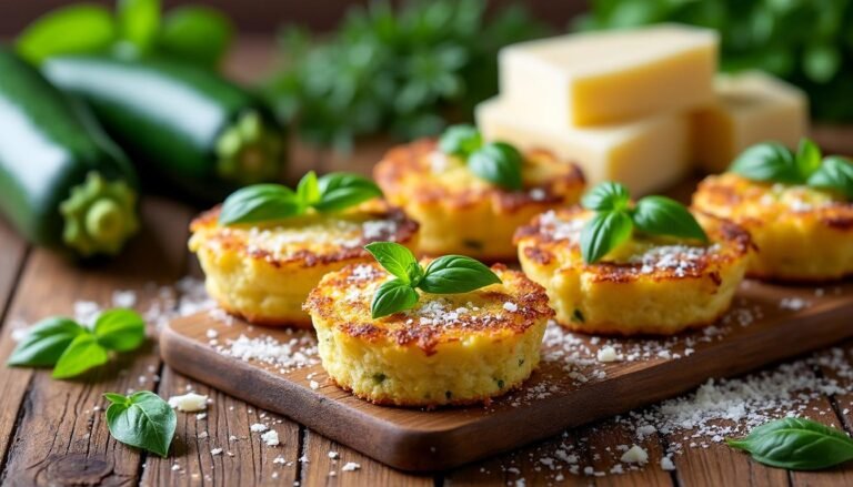 découvrez la recette irrésistible de mini cakes aux courgettes et parmesan. parfaits en apéritif ou en entrée, ces petits délices allient moelleux et saveurs gourmandes. faciles à préparer, ils raviront les papilles de vos convives lors de toutes vos occasions!