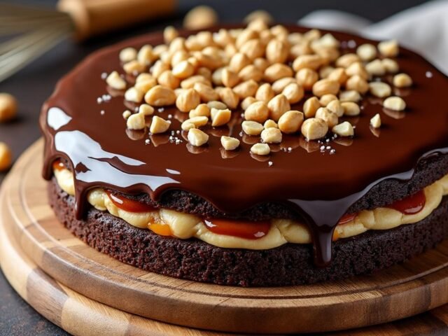 Moelleux aux noisettes et chocolat praliné