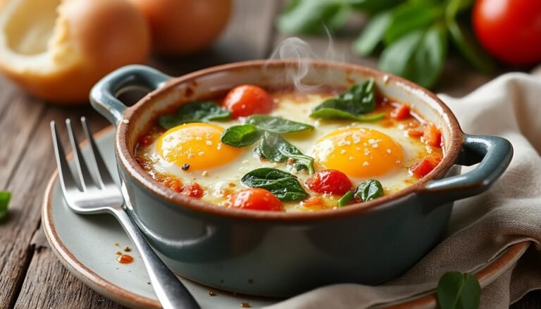 découvrez notre recette savoureuse d'œufs cocotte aux légumes et fromage, un plat savoureux et réconfortant, parfait pour un repas léger. facile à préparer, cette délicieuse combinaison de légumes frais et de fromages fondants ravira vos papilles et celles de vos proches.