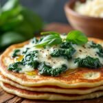 Pancakes salés aux épinards et fromage
