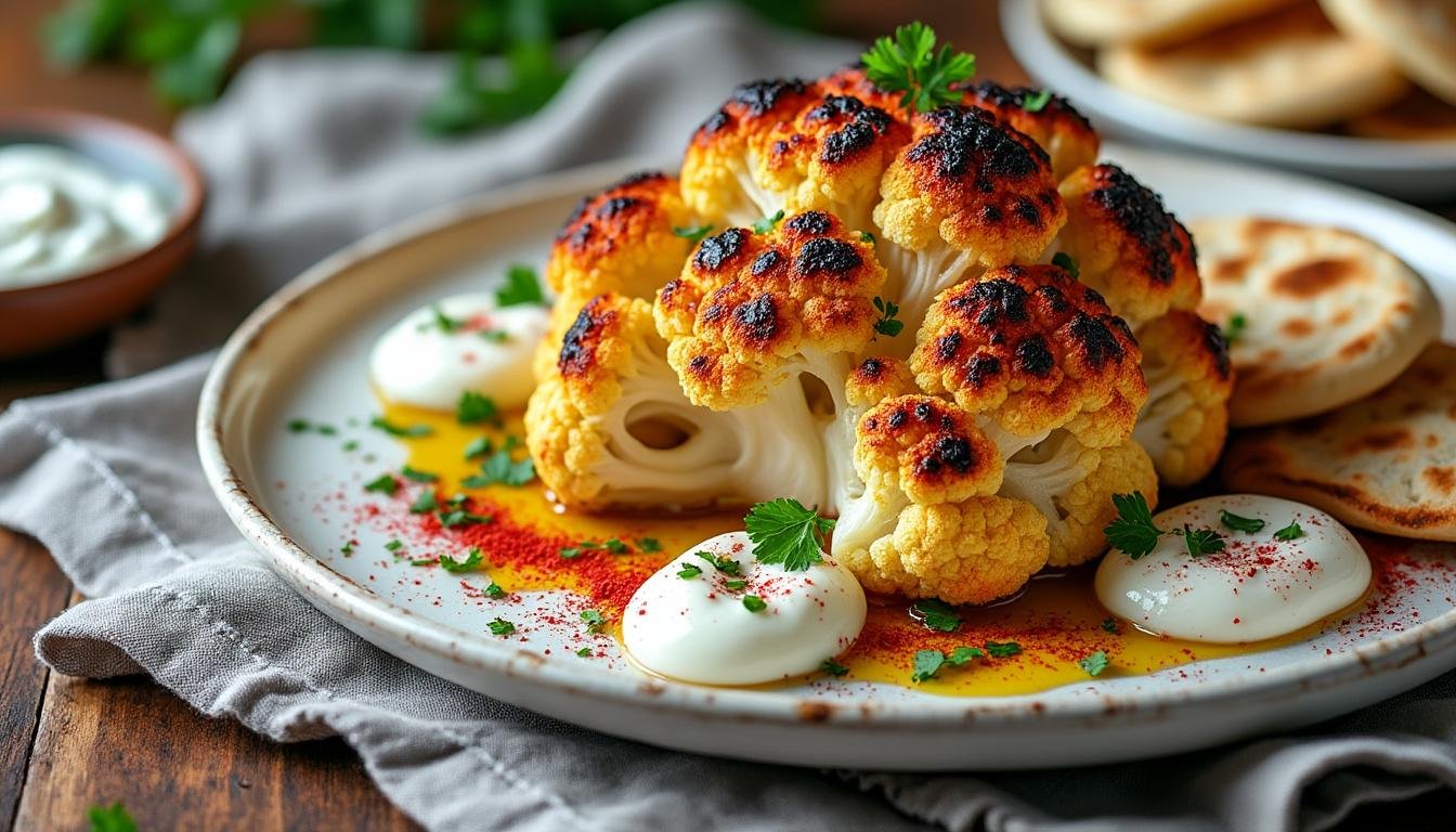 découvrez notre délicieuse salade de chou-fleur mariné au citron et sumac, un plat frais et plein de saveurs. parfaite en entrée ou en accompagnement, cette recette facile à réaliser ravira vos papilles avec son mélange de textures et d'arômes. idéale pour une alimentation saine et gourmande.