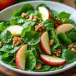 Salade de cresson, pommes et noix