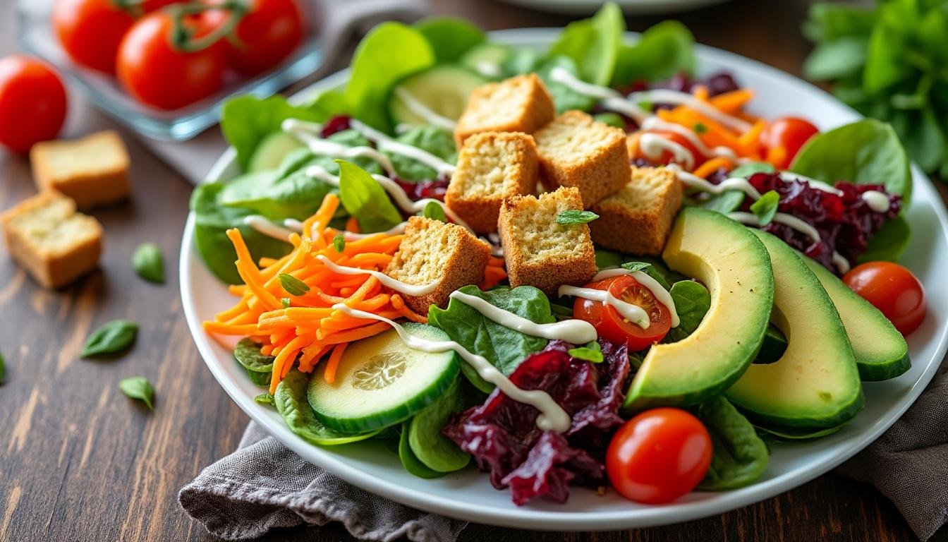 découvrez une délicieuse salade de cresson, pommes et noix alliant fraßcheur et croquant. idéale en entrée ou en accompagnement, cette recette saine et savoureuse ravira vos papilles avec ses saveurs printaniÚres.