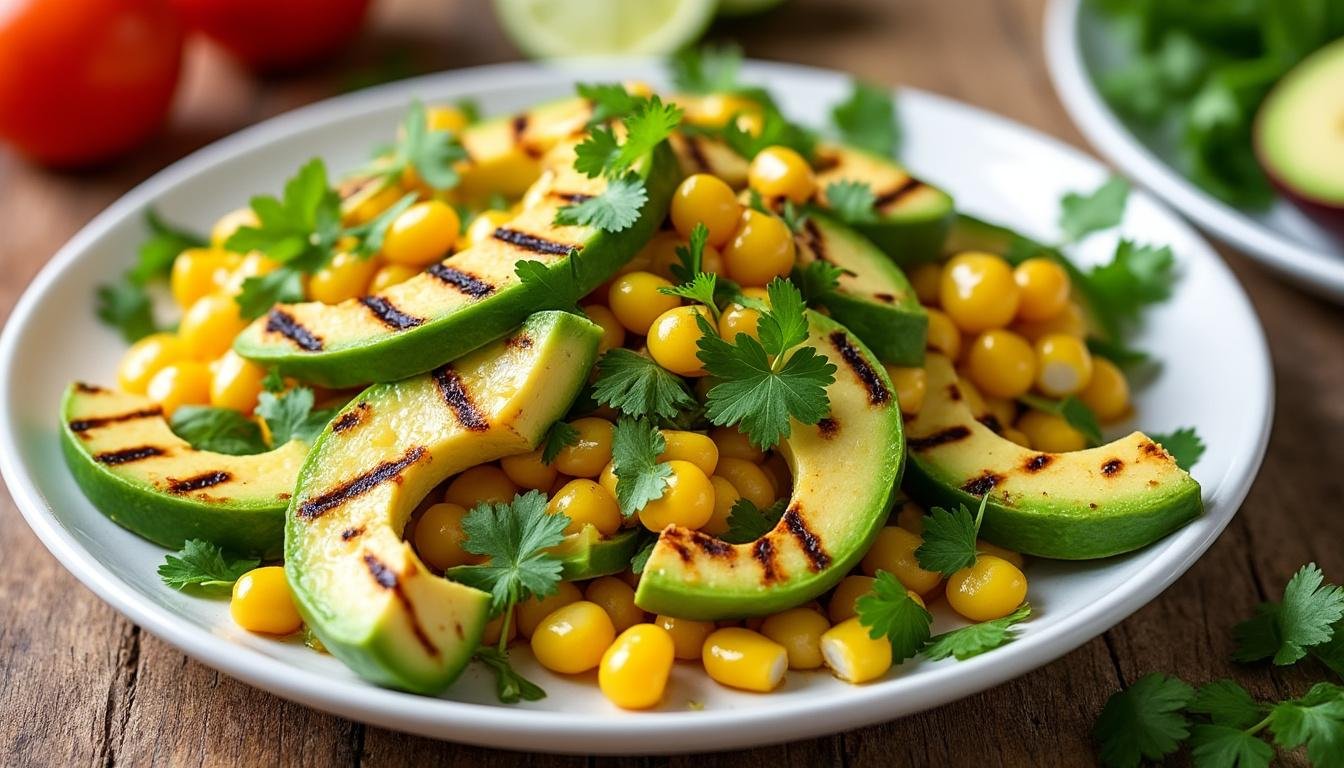 découvrez notre délicieuse salade de maïs grillé et avocat, un mélange savoureux et rafraîchissant parfait pour vos repas d'été. avec des ingrédients frais et colorés, cette recette simple et rapide apportera une touche de légèreté et de nutrition à votre table.