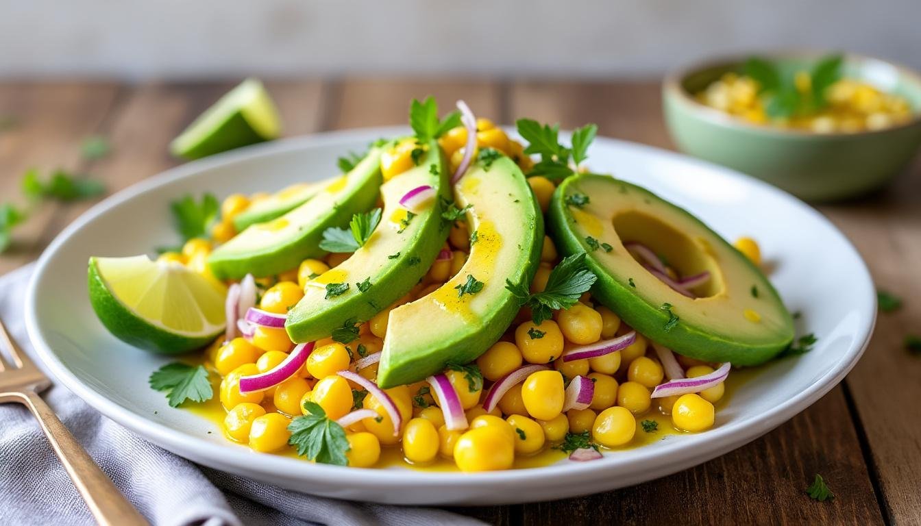 découvrez notre délicieuse salade de maïs grillé et avocat, un mélange parfait de saveurs fraîches et gourmandes. idéale pour un déjeuner léger ou un accompagnement savoureux, cette recette colorée ravira vos papilles avec des ingrédients naturels et de saison.