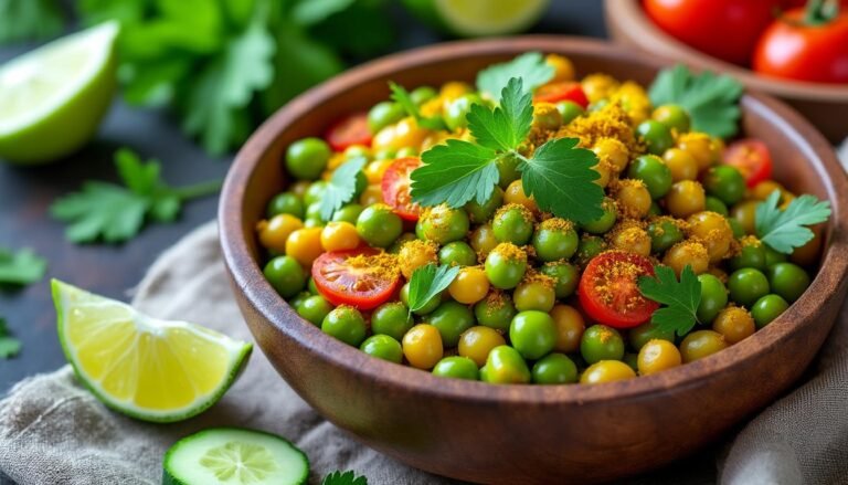 découvrez notre délicieuse salade de pois cassés agrémentée de coriandre fraîche et d'une touche de curry doux. un plat savoureux et sain, parfait pour apporter une explosion de saveurs à votre table. idéal en entrée ou en accompagnement, cette recette végétarienne ravira les amateurs de cuisine créative.