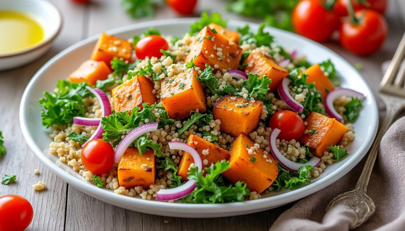 découvrez une délicieuse salade de quinoa, patate douce et feta, alliant des saveurs authentiques et des ingrédients nutritifs. parfaite pour un repas équilibré ou un accompagnement coloré, cette recette vous séduira par sa simplicité et ses bienfaits pour la santé.