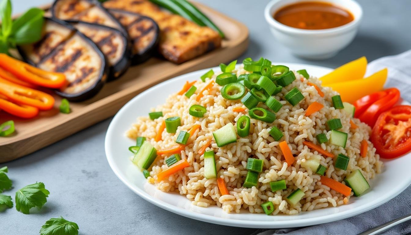 découvrez une délicieuse salade de riz thaï fraîche, agrémentée de mangue sucrée et de menthe parfumée. idéale pour une entrée légère ou un plat d'accompagnement, cette recette allie saveurs exotiques et textures croquantes pour un voyage culinaire en asie.