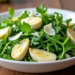 Salade de roquette, artichauts et pecorino