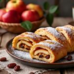 Strudel aux pommes et raisins secs