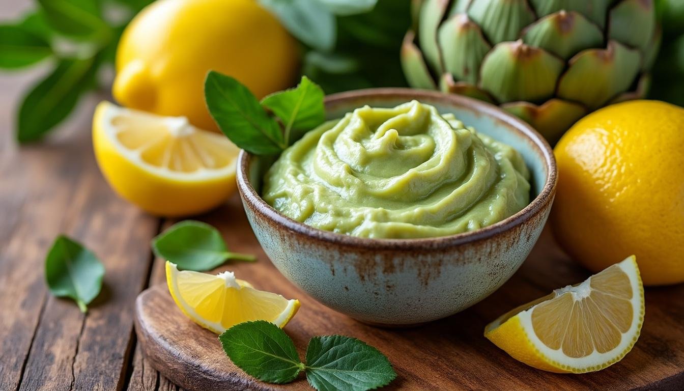 découvrez notre délicieuse tartinade d'artichauts et citron, une association parfaite entre la douceur des artichauts et l'acidité rafraîchissante du citron. idéale pour vos apéritifs, sandwiches ou en accompagnement, cette recette prête à déguster vous transportera au cœur de la méditerranée.