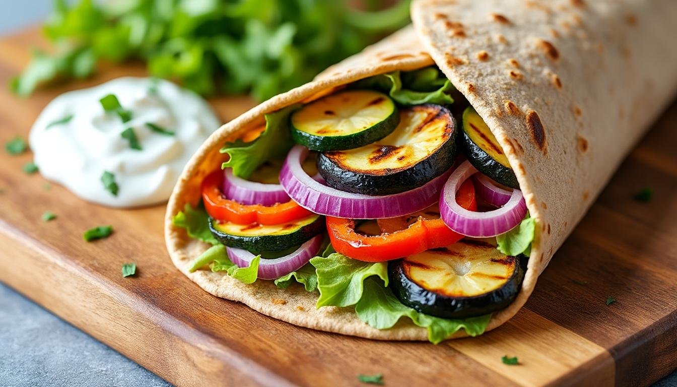 découvrez une recette saine et savoureuse de wraps de blé complet garnis de légumes grillés, parfaite pour un repas léger et nourrissant. profitez des saveurs riches et des bienfaits des légumes tout en vous régalant !