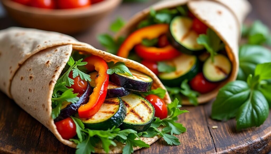 découvrez nos wraps de blé complet garnis de délicieux légumes grillés, une option saine et savoureuse pour vos repas. parfaits pour un déjeuner léger ou un dîner rapide, ces wraps allient le plaisir des saveurs aux bienfaits des ingrédients frais. essayez-les aujourd'hui!