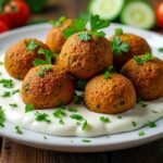 Boulettes de pois chiches et sauce au yaourt